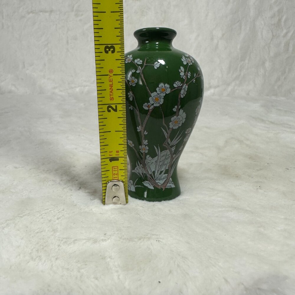 Franklin Mint Plum Blossom Mini Imperial Collection Dynasty Vase 1980 Japan - Picture 6 of 7